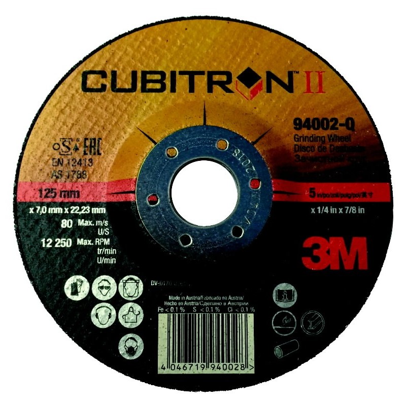Šlifavimo diskas Cubitron II 125x7mm, 3M