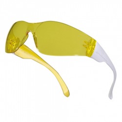 Apsauginiai akiniai BRAVA2, geltoni lęšiai ir rėmeliai, Delta Plus