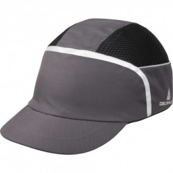 Apsauginė kepurė Kaizio, ergonomiška, pilka/juoda, Delta Plus