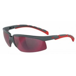Apsauginiai akiniai SOLUS 2000, pilka/raudona AS, 3M