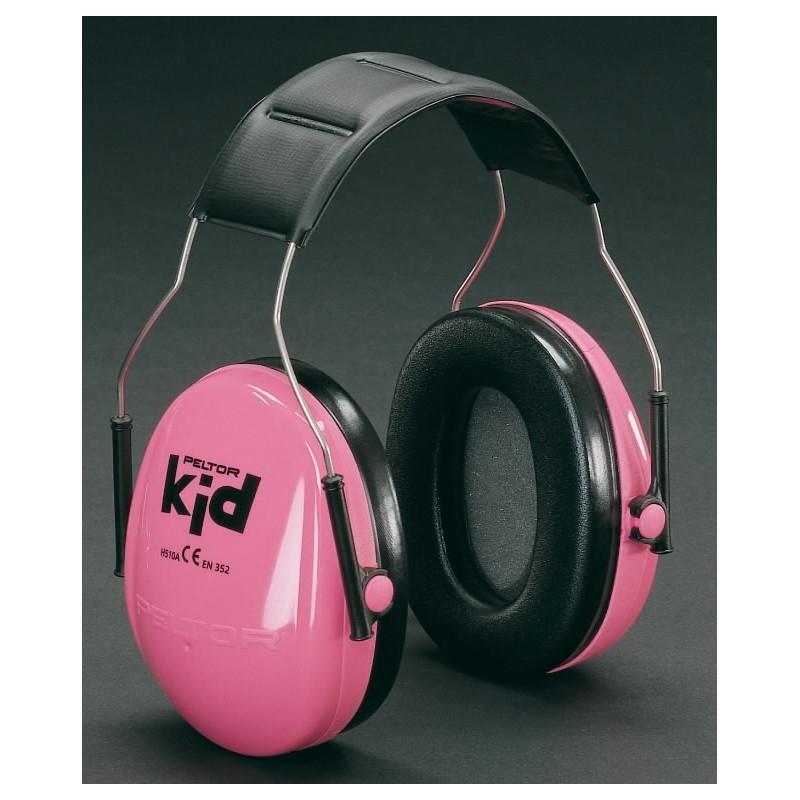 Apsauginės ausinės vaikams Peltor Kid SNR 27dB, rožinės, 3M