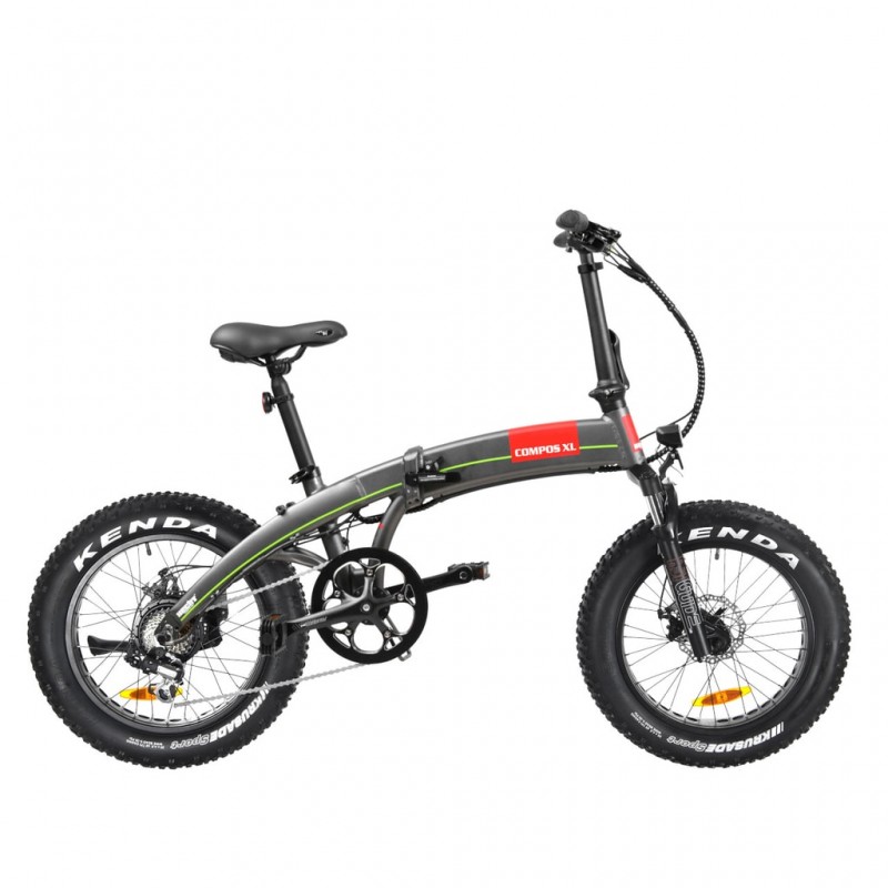 Sulankstomas elektrinis dviratis FAT BIKE 20'' HECHT COMPOS XL