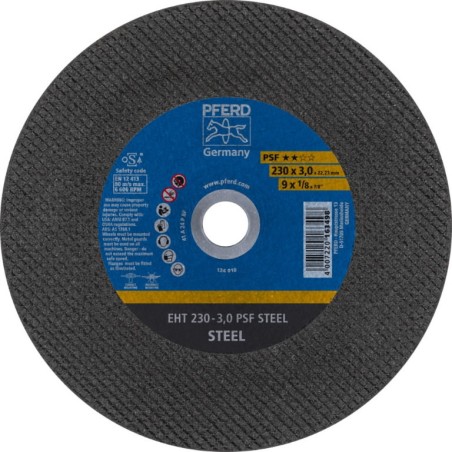 Pjovimo diskas PSF Steel 230x3mm, Pferd