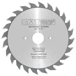 Pjovimo diskas - priešpjūklis HW Xtreme 100x2,8-3,6x20mm Z10+10 a-12° b-FLAT, CMT