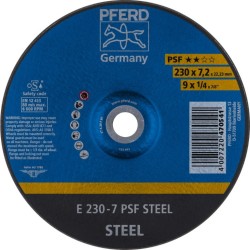 Šlifavimo diskasi 230x7,2mm PSF Steel 230x7,2mm, Pferd