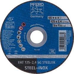 Pjovimo diskas SG Steelox 125x2,4mm, Pferd