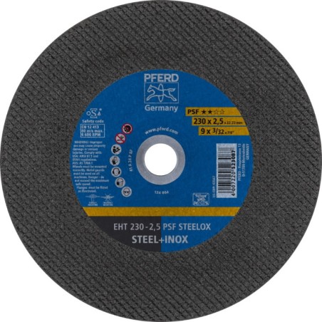 Pjovimo diskas PSF Steelox 230x2,5mm, Pferd