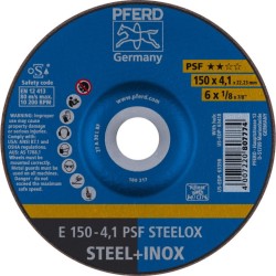 Šlifavimo diskas PSF STEELOX 150x4,1mm, Pferd