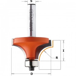 Roundover router bit with...
